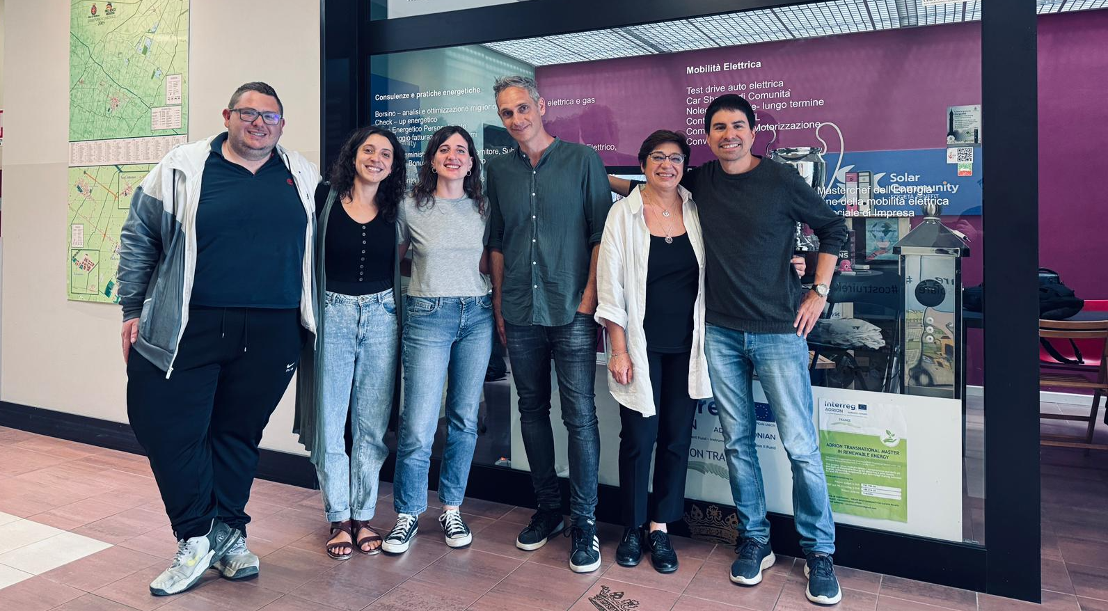 Lo staff del Centro con Alessandro Macina